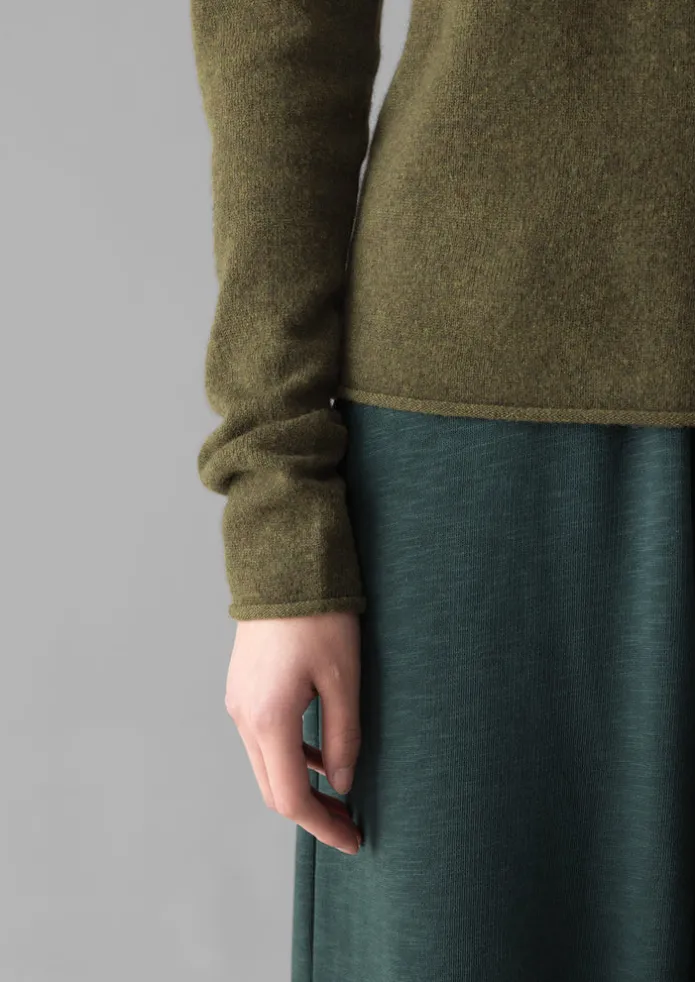 Wool Cashmere Neat Sweater