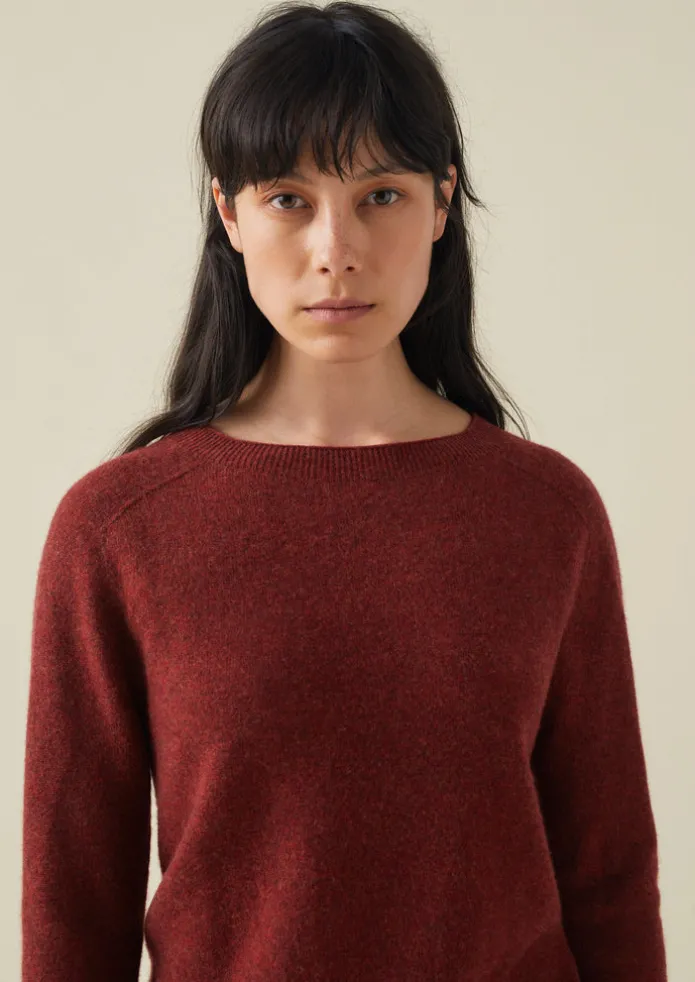 Wool Cashmere Neat Sweater