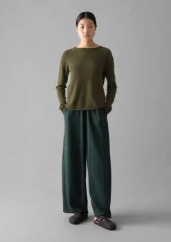 Wool Cashmere Neat Sweater