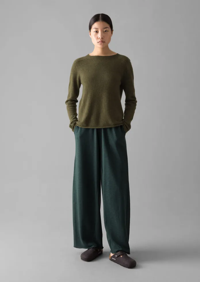 Wool Cashmere Neat Sweater