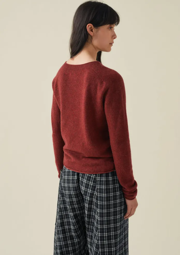 Wool Cashmere Neat Sweater