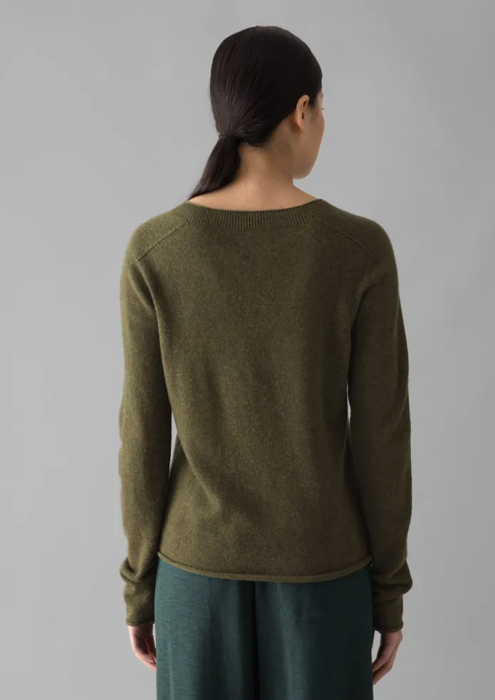 Wool Cashmere Neat Sweater